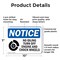 Signmission No Idling Turn Off Engine And Chock Wheels OSHA Notice Sign, Plastic, 10in W x 7in L, 2PK OS-2PACK-NS-P-710-L-16139 - alternate 2